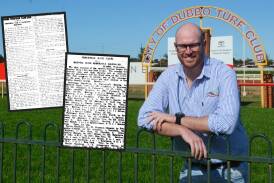 Sam Fitzgerald and snippets from the Daily Liberal and Macquarie Gazette in 1914 and 1915. Picture by Nick Guthrie