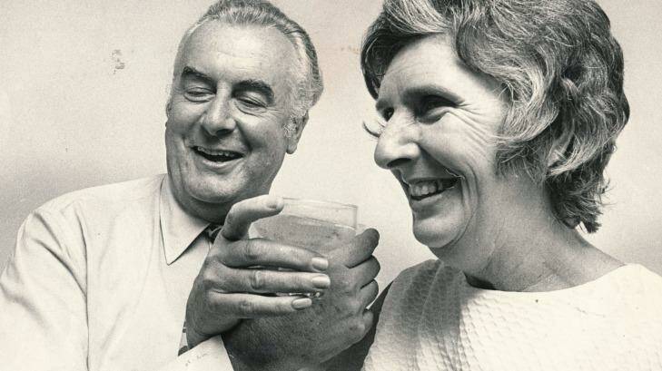 "He was surrounded by strong, wonderful women," Gough and Margaret Whitlam, 1972.