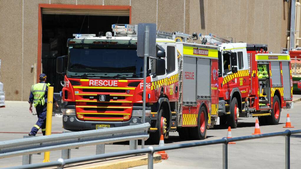 Emergency services were called to Orana Mall following reports of a fire at Big W. There was no fire and the evacuated store was reopened by the afternoon. Photos: BELINDA SOOLE