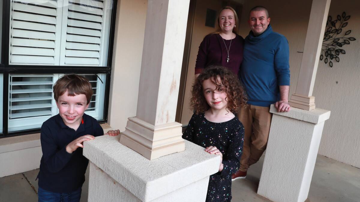 TREE CHANGE: James, Ivy, Sara, and Aaron Johnston made the move to Wagga from Ashfield in Sydney, and they haven't regretted their decision one bit. Picture: Les Smith