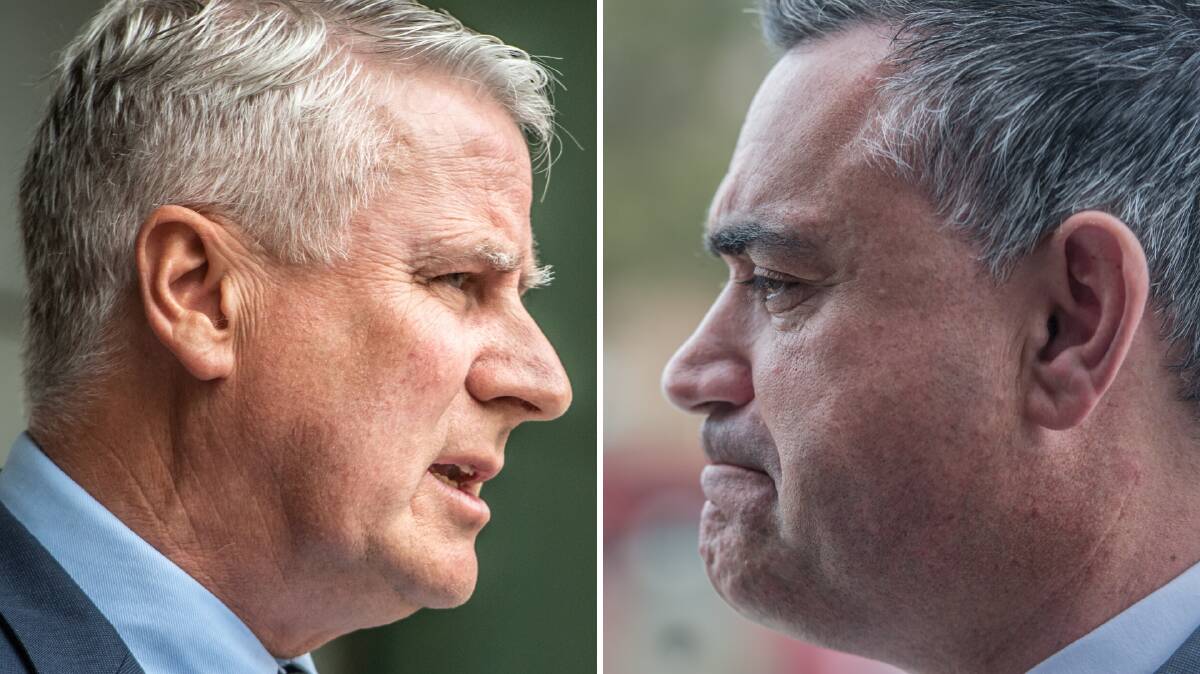 FACE OFF: The leader of the federal Nationals, Michael McCormack, and the NSW Nationals leader, aren't seeing eye-to-eye.