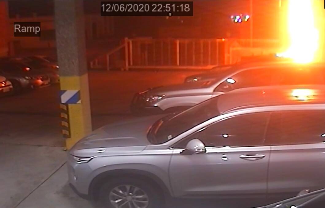 Molotov cocktail thrown into police station car park