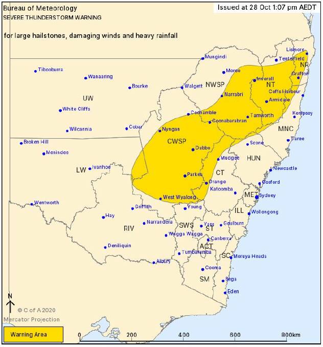 Weather warning | Wild weather to hit Dubbo and the Orana Region