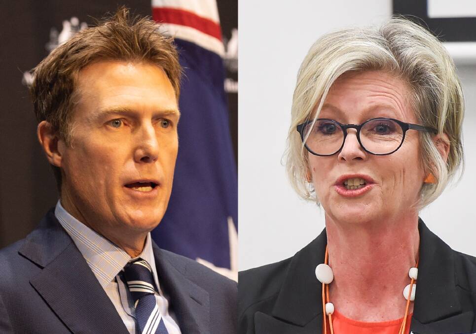 Attorney-General Christian Porter and Indi MP Helen Haines