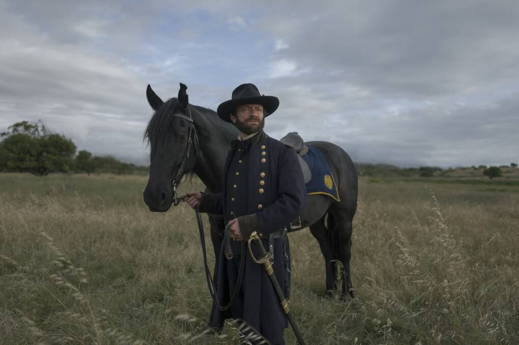 ACTION MAN: Justin Salinger as American Civil War general Ulysses S. Grant, who would become the 18th President of the US. 