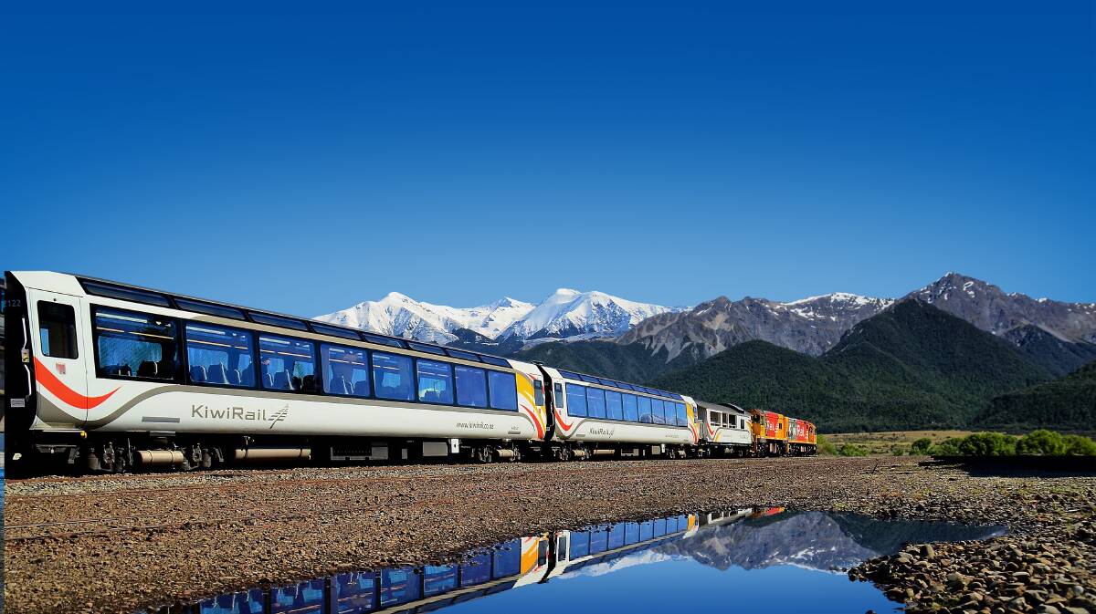SPECTACULAR: The tour takes in a rail journey through some of New Zealand's most scenic landscapes.