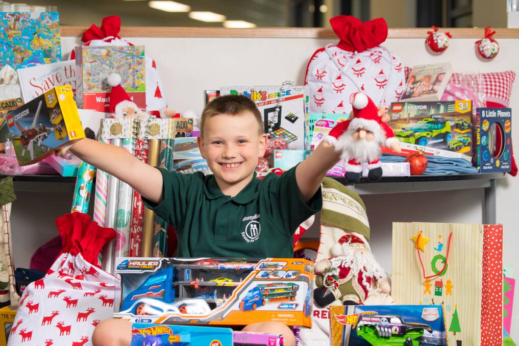 Year 3 student Fraser Mackey has started a Christmas initiative, which will bring some cheer to the students at Trangie Central School. Photo: CONTRIBUTED