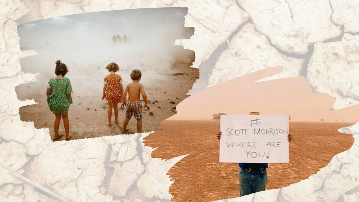 TRENDING: #scottmorrisonwhereareyou social media campaign launched to highlight drought. Photo: THE WEST IS WAITING INSTAGRAM
