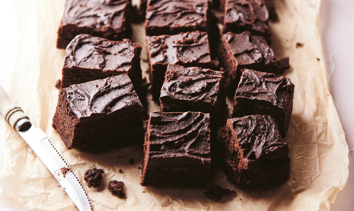 Rum and raisin brownies. Picture: Supplied