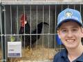 Hamish Stanford with one of his birds at the 2024 Sydney Royal Easter Show. Picture supplied