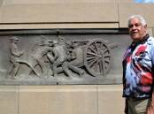 Gomeroi and Yullaroi man Joe Flick pictured at the Dubbo war memorial. Picture by Elizabeth Frias