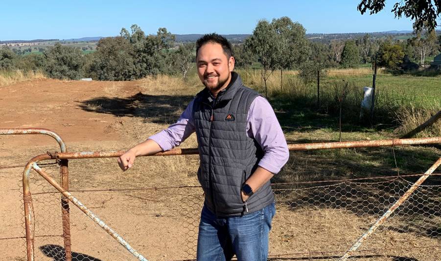 Drought Relief: Support worker Matt March services the Western NSW LHD area. Photo: Supplied. 