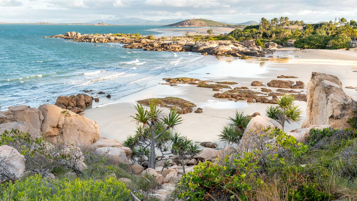 One of the stunning beaches surrounded by granite boulders at Bowen.
