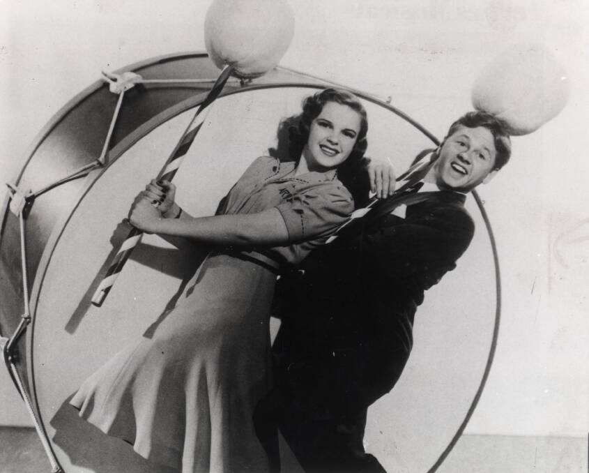 Mickey Rooney with Judy Garland in Strike Up The Band (1940). Picture: Supplied