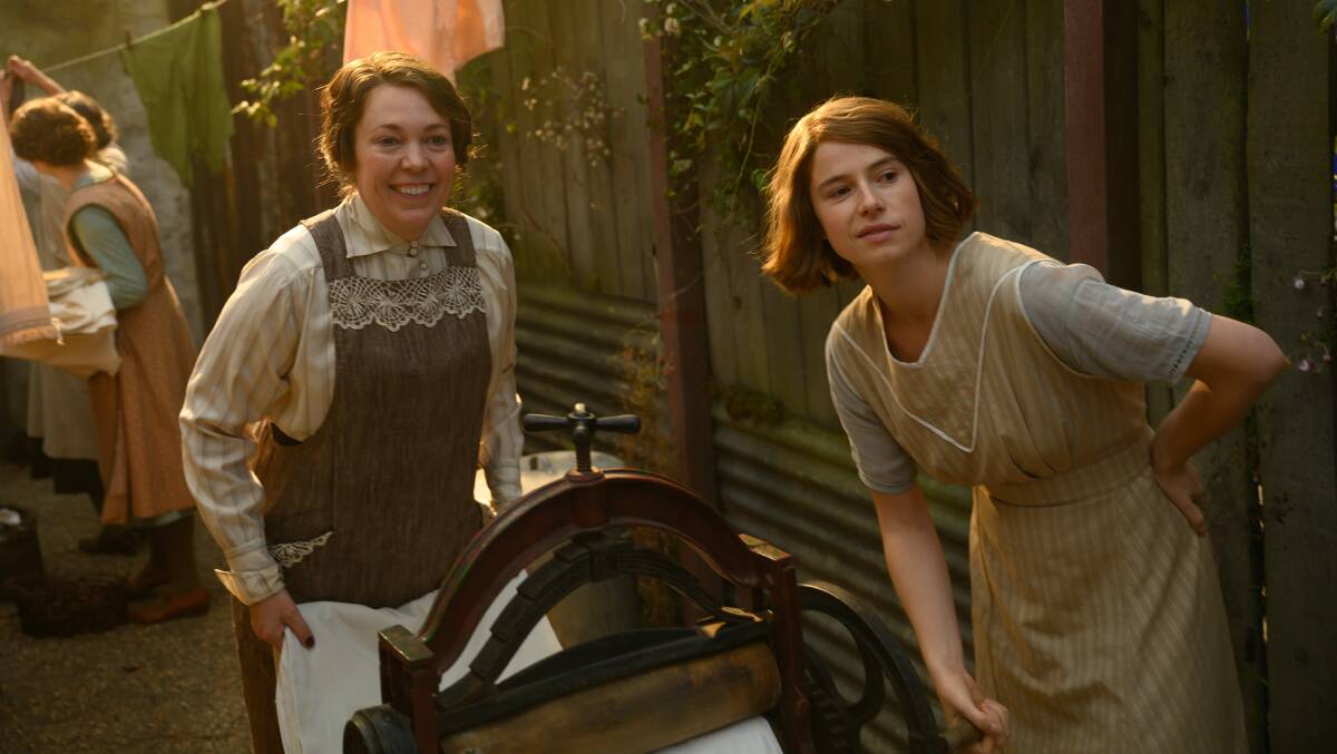 Olivia Colman as Edith and Jessie Buckley as Rose in Wicked Little Letters. Picture Studiocanal