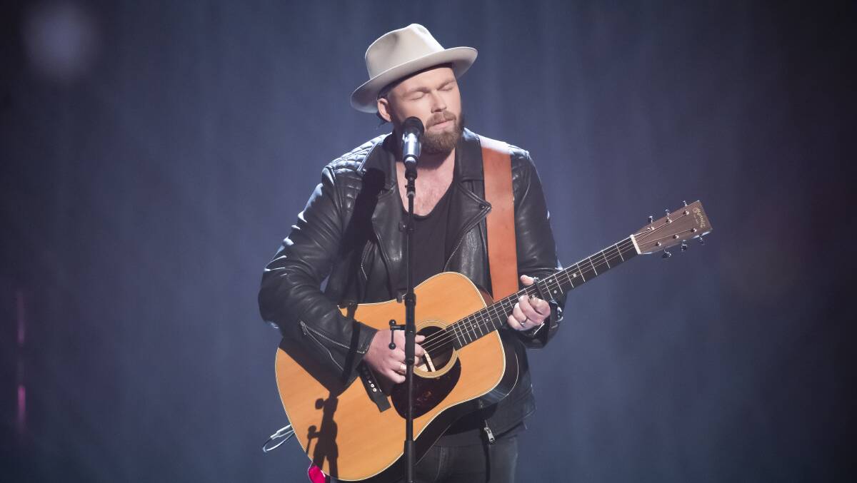 MUSIC STAR: Timothy James Bowen appearing on The Voice this week. Picture: Channel Nine