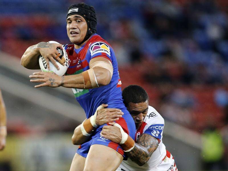 Newcastle Knights' Sione Mata'utia has signed a two-year deal with Super League club St Helens.