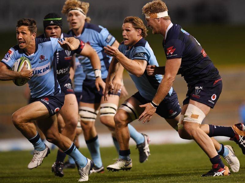 New skipper Jake Gordon (l) is ready to lead the inexperienced NSW Waratahs from the front in 2021.