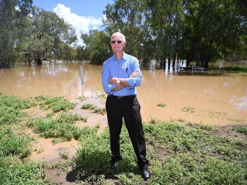 Balonne Shire Mayor Richard Marsh says floodwaters have peaked but not homes have been damaged.