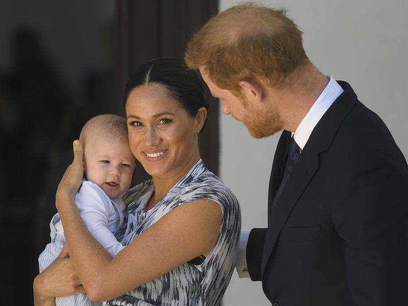 It's an American Christmas for Prince Harry (R), wife Meghan and baby Archie, according to PA.