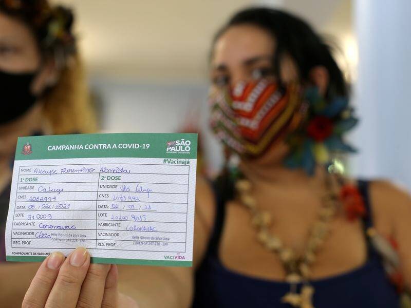 Little more than 3 per cent of Brazil's 210 million people have been vaccinated.