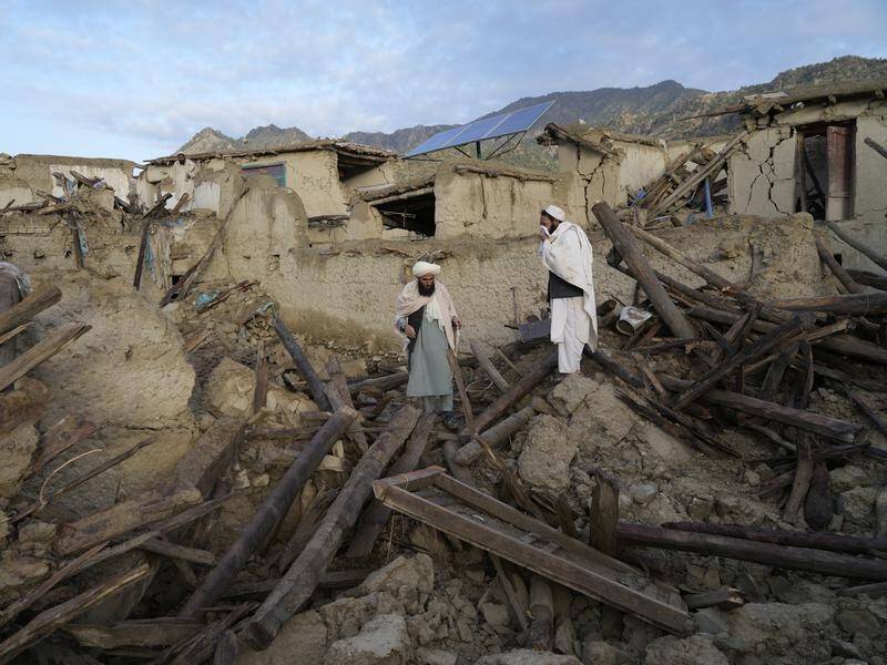 The Afghan town of Gayan, close to the epicentre of an earthquake, sustained significant damage.