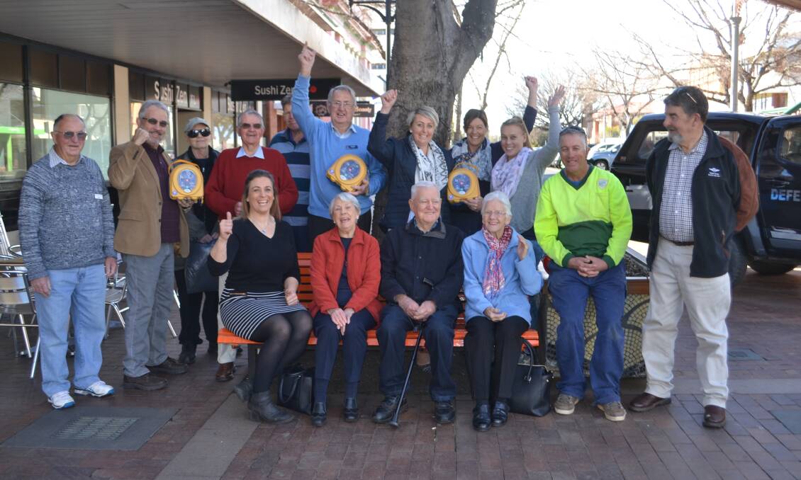 CELEBRATE: The Dubbo Uniting Church, Community Men’s Shed and Garden Hotel are cheering after making Dubbo more heart safe. Photo: ORLANDER RUMING