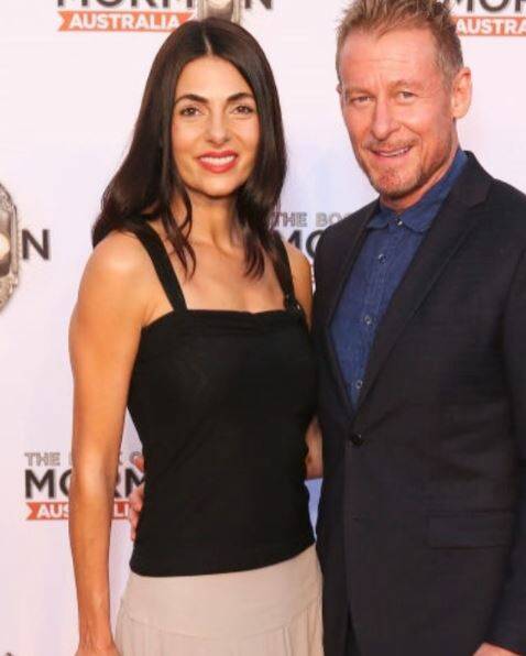 Silvia and husband Richard Roxburgh, they met on the set of the movie Van Helsing. Picture: Instagram